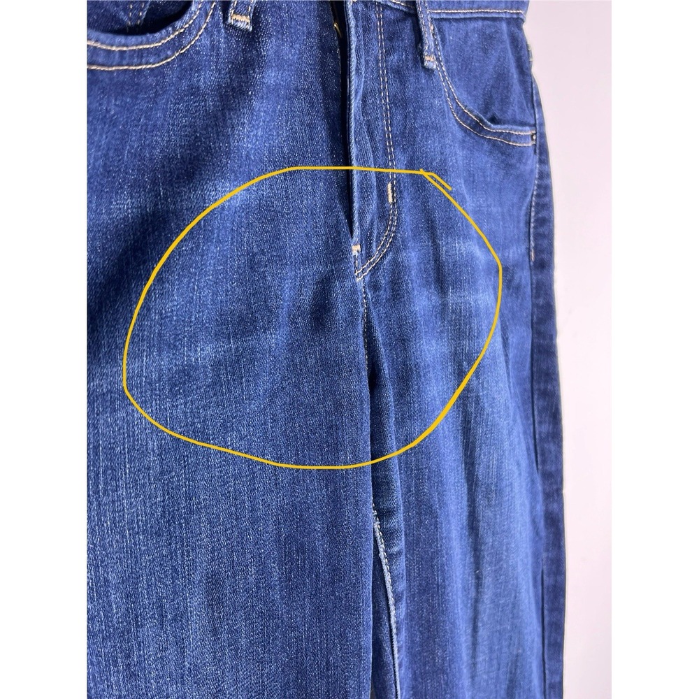 Levis‎ 711 Jeans Womens Sz 30 Dark Blue Faded Skinny Preppy Stretch Denim-30x31 - Picture 6 of 15